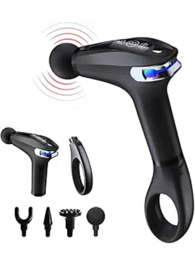 جهاز مساج وتدليك العضلات الاحترافي (Massage Gun)، مسدس تدليك الأنسجة العميقة لتخفيف الآلام والاستشفاء الرياضي مع سرعات ورؤوس متعددة - Image 1